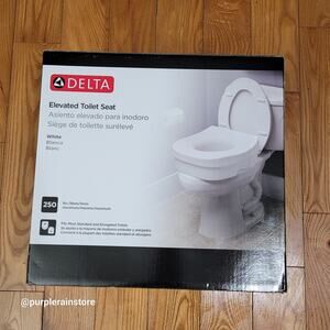 DELTA Elevated Toilet Seat Riser White DF70 New In Box